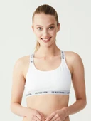 U.S. Polo Assn. Çapraz Askılı Büstiyer Beyaz thumbnail 1