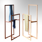 Askılık 19326 Ogem 123 İkili Havlu Pantolon Metal Transmisyon Gold Kaplam El yapı - 2