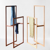 Askılık 19326 Ogem 123 İkili Havlu Pantolon Metal Transmisyon Gold Kaplam El yapı - 5