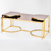 Orta Sehpa-zigon 19324 Ogem TAKIM Buket Set Metal Gold Kaplama Kutu sevk El yapım thumbnail 2