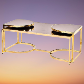 Orta Sehpa-zigon 19324 Ogem TAKIM Buket Set Metal Gold Kaplama Kutu sevk El yapım thumbnail 5