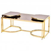 Orta Sehpa-zigon 19324 Ogem TAKIM Buket Set Metal Gold Kaplama Kutu sevk El yapım thumbnail 4