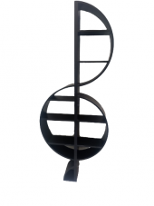 Kitaplık 18565 NOTA SOLO MDF Pres Sistem Kullanılmış Fonksiyonel siyah El Yapım - 8