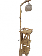 Lambader 18564 ST ATMACA 3 kitaplık Raflı Model Doğal Malzem Kuru Zeytin Çam Dalı - 2