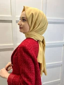 Siyane Scarf Medine İpeği Şal 00737  GOLD thumbnail 1