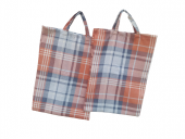 PAZAR ÇANTA 2Ad 18554 Döşemelik Kumaş Renkli Desenli 40kg Taşım Kapasit El Yapım - 1