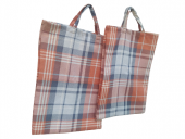 PAZAR ÇANTA 2Ad 18554 Döşemelik Kumaş Renkli Desenli 40kg Taşım Kapasit El Yapım - 5