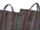 PAZAR ÇANTA 2Ad 18551 Döşeme Kareli Kumaş Koyu Renk Desen 40kg Taşıma Kapasite - 1