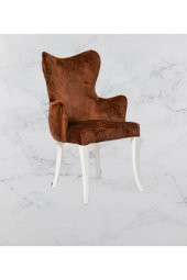 Sandalye 18539 Zus079 Papel Klasik Kayın Aslan Ayak BabyFace Kumaş El yapım thumbnail 3