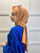 Siyane Scarf Medine İpeği Şal 00737  AÇIK HARDAL thumbnail 2
