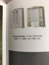 Dolap Urlu 18503 COUNTRY Model 4kapı Hard suntalem Kalite Yüksek ayak İtina paket kargo - 2