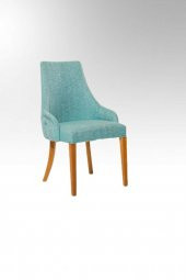 Sandalye 18507 ZUS084 PAPEL GIYDİRME kapiton Kayın Torna Retro ayak El Yapım thumbnail 4