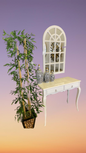 Dresuar 18499 WİNDOS Ayna Kayın AVANGART Aslan Torna Ayak 0, beyaz Lake El Yapım thumbnail 3