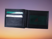 Cüzdan Erkek 18490 Cüzdanı Model Dana Derisi Siyah Kalıcı boya Çok göz El Yapım - 4