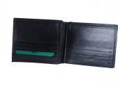 Cüzdan Erkek 18490 Cüzdanı Model Dana Derisi Siyah Kalıcı boya Çok göz El Yapım - 5