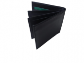 Cüzdan Erkek 18490 Cüzdanı Model Dana Derisi Siyah Kalıcı boya Çok göz El Yapım - 6