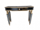 Dresuar ST 18470 HAYAL Model Kayın ayak gold renk füme Ayna kaplama Çekmec Elyapı - 7