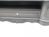 Tv ST 18463 Sehpa Veli Eskitme Avangart Aslan Kayın Ayak Oyma Nakış Gri El Yapım thumbnail 3