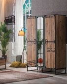 Dolap Urlu 18380 LOFT Model 3 kapı Metal iskelet İnasvasyon ürün kalite malzeme - 1