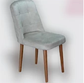 Sandalye 18306 Dizayn Enzo model Kayın klasik ayak kapitone girdirme 1Ad el yapım thumbnail 1