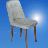 Sandalye 18306 Dizayn Enzo model Kayın klasik ayak kapitone girdirme 1Ad el yapım thumbnail 5