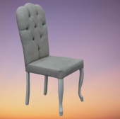 Sandalye ST Dizayn Bianca model Kayın klasik Aslan ayak kapitonel 1 Ad el yapım thumbnail 1