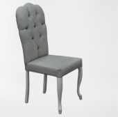 Sandalye ST Dizayn Bianca model Kayın klasik Aslan ayak kapitonel 1 Ad el yapım thumbnail 2