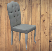 Sandalye ST Dizayn Bianca model Kayın klasik Aslan ayak kapitonel 1 Ad el yapım thumbnail 3