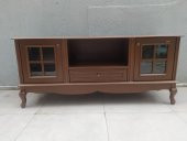 Tv Sehpası ST 18223 Windovs Model Pencere Ahşap Kayın ASLAN Ayak Ceviz El Yapım - 7