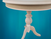 Fiskos 18218 Baba ayak Klasik Model Ahşap Ihlamur ağaç ayak HAM MDF tabla EL Yapı thumbnail 3