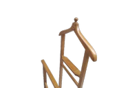 Dilsiz Uşak 18213 Çift TEPE HAVLULUK MODEL Parlak Ceviz Askılık Kayın El Yapım - 7