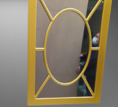 AYNA-Dresuar 18199 motif MODEL Parlak Gold Renk Kayın torna Kutu sevk El Yapım - 2