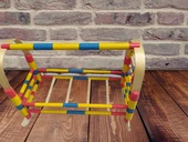 Beşik Bebek 18202 NATÜRE Hamak Hafif Sağlam Doğal Demonte Renkli Sallanır El Yapı - 8