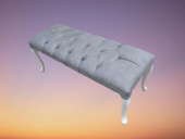 Berjer 18188 ÇAY SET Kayın ASLAN Beyaz masa Kapiton Döşeme Kalite Kumaş El yapım - 4