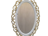 AYNA-Dresuar 18193 MOTİF MODEL Parlak Gold Renk  Kayın torna Kutuda sevk El Yapım - 1