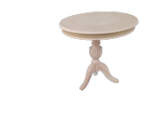Fiskos 18187 Baba ayak Klasik Model Ahşp Kayın ayak HAM MDF tabla Demont EL Yapım - 1