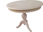 Fiskos 18187 Baba ayak Klasik Model Ahşp Kayın ayak HAM MDF tabla Demont EL Yapım - 5