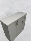 Ayakkabılık 18195 Çok Amaç Model Parlak Beyaz Hard suntalem Demonte 5raf El Yapım - 5