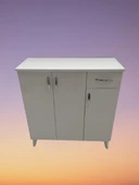 Ayakkabılık 18195 Çok Amaç Model Parlak Beyaz Hard suntalem Demonte 5raf El Yapım - 7