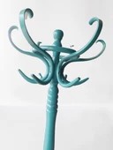 Askılık 18194 Bambu Model DEMONTE Turkuaz Renk Parlak Boya Şık sağlam El yapım - 6