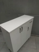 Ayakkabılık 18195 Çok Amaç Model Parlak Beyaz Hard suntalem Demonte 5raf El Yapım - 4