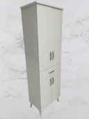 Çok Amaçlı 18180 Dolap BEYAZ Model Hard Parlak Suntalem 180 Demonte 4raf El Yapım - 4