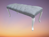 Berjer 18173 ÇAY SET Kayın lükens ASLAN Beyaz Kapitone Kalite Kumaş El Yapım - 6