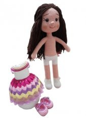 Şeker Karnaval Bebek Amigurumi Organik Oyuncak - 4