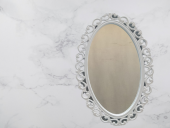 AYNA-Dresuar 18155 MOTİFLİ MODEL Parlak Gold Renk Kayın torna Kutu sevk El Yapım - 2