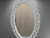 AYNA-Dresuar 18155 MOTİFLİ MODEL Parlak Gold Renk Kayın torna Kutu sevk El Yapım - 3