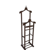 Dilsiz Uşak18154 ÇİFT TEPE Model Parlak Ceviz Natüre Askılık Kayın Demonte El Yapım - 1