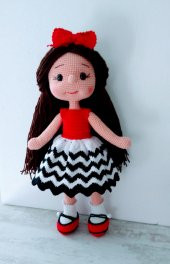 Şirin Karnaval Bebek Amigurumi Organik Oyuncak - 1