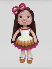 Kahve Karnaval Bebek Amigurumi Organik Oyuncak - 1