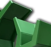 Kitaplık 18144 Ahşap AĞAÇ DALI Tek Parça MDF Parlak YEŞİL Lake Boya El Yapım - 6